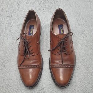 Fratelli PSF Shoes Ltd Mens 10.5D Brown Leather Oxford Lace Up Dress Shoes USA